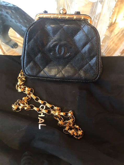 vintage chanel lizard bag